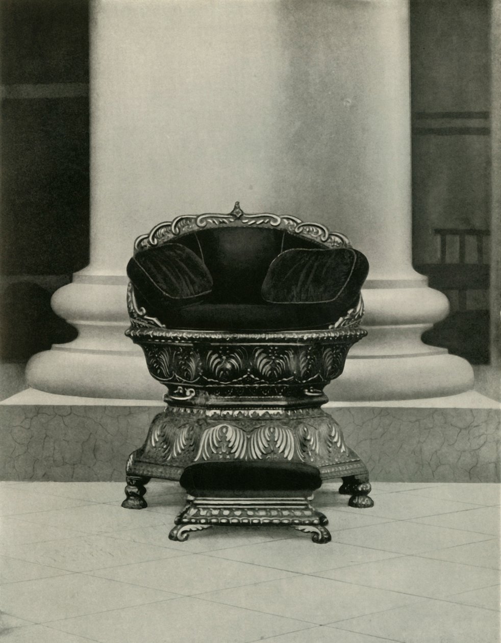 Sede do Estado de Tippu Sultan na Casa do Governo, 1925. de Unbekannt