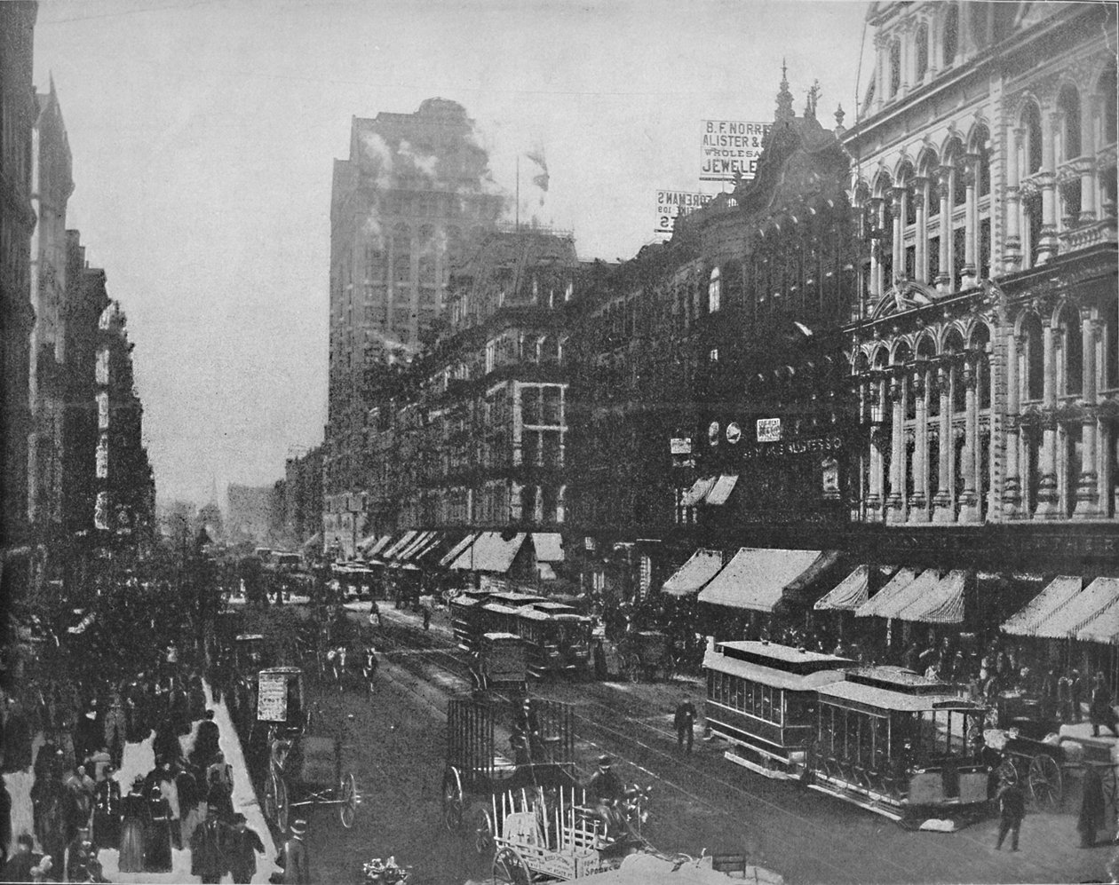 State Street, Chicago, c1897. de Unbekannt