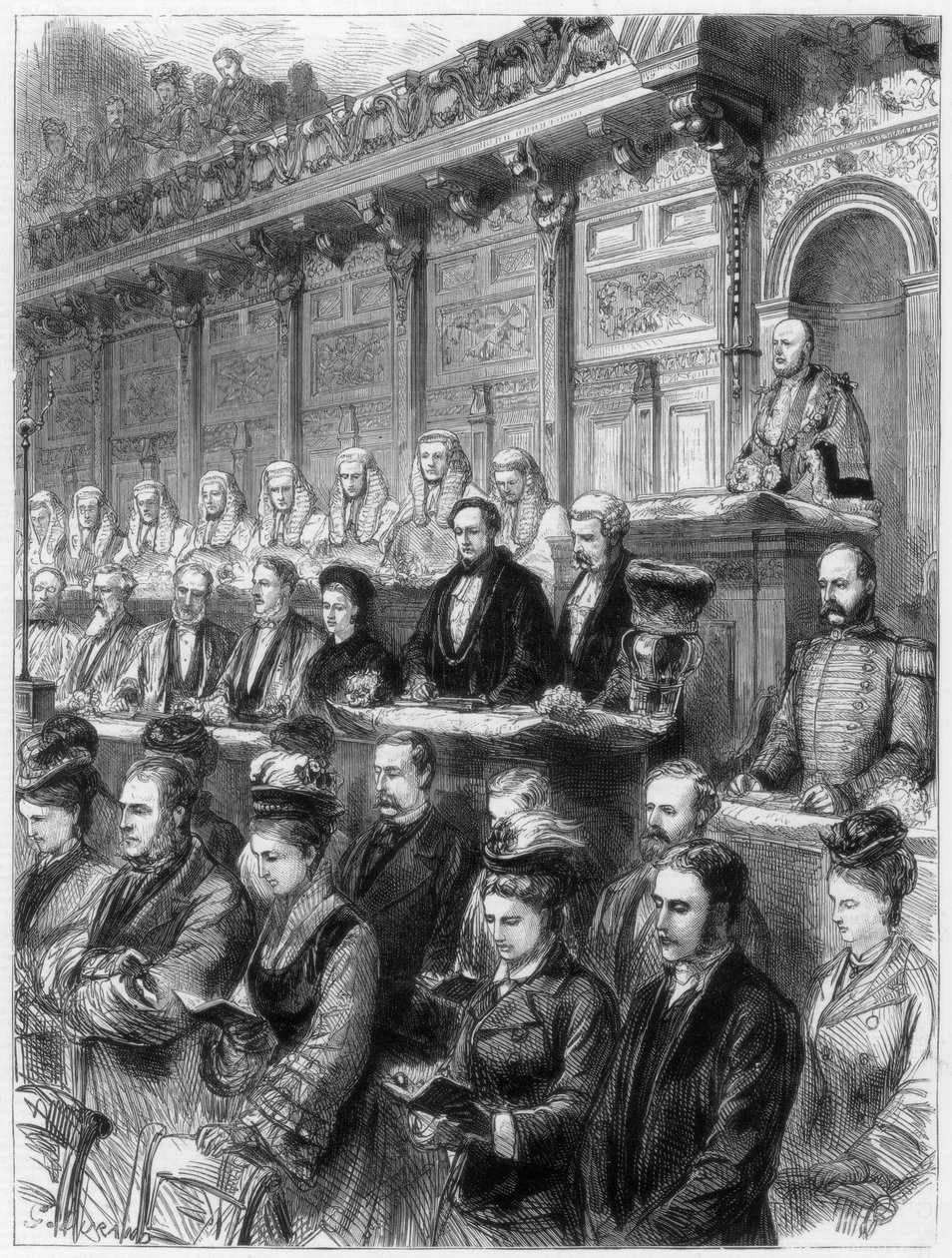 Visita de Estado dos juízes à Catedral de São Paulo, 1875 de Unbekannt