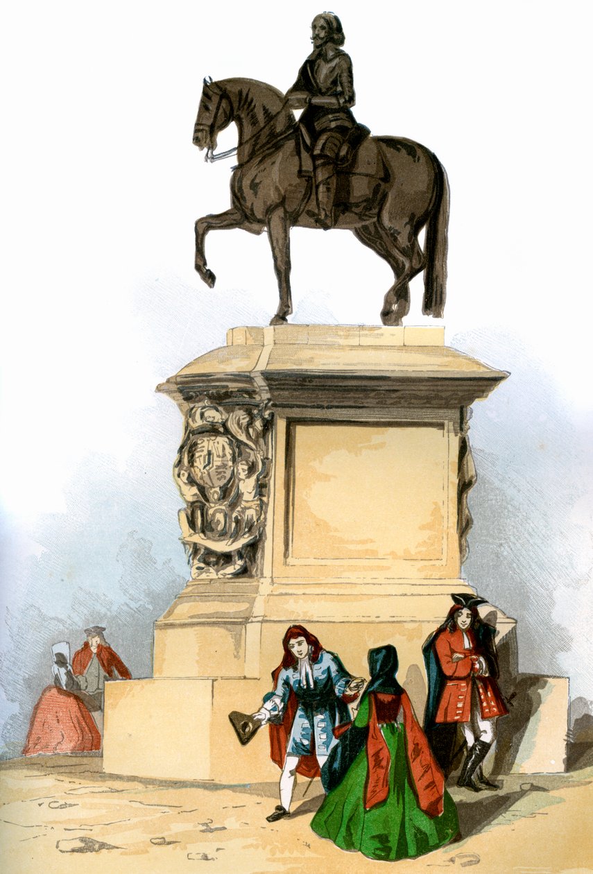 Estátua de Carlos I, Charing Cross, Londres, c1850 de Unbekannt