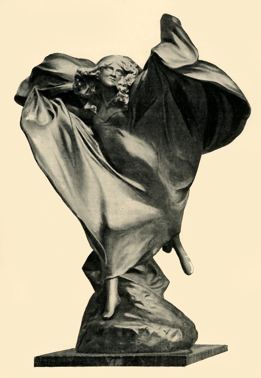Estátua de Loïe Fuller por Théodore Rivière, c1890s, 1903. de Unbekannt