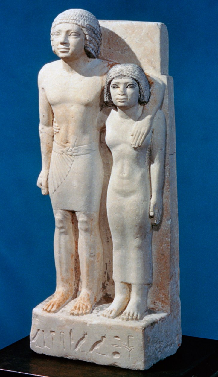 Estátua de Memi e Sabu, séculos 26 a 25 aC de Unbekannt