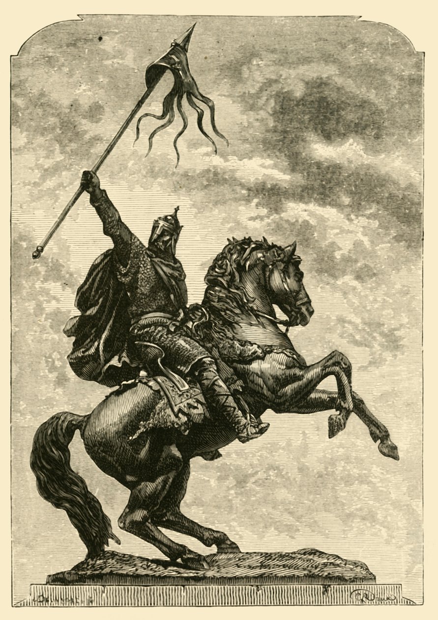 Estátua de Guilherme, o Conquistador, Falaise, 1890. de Unbekannt