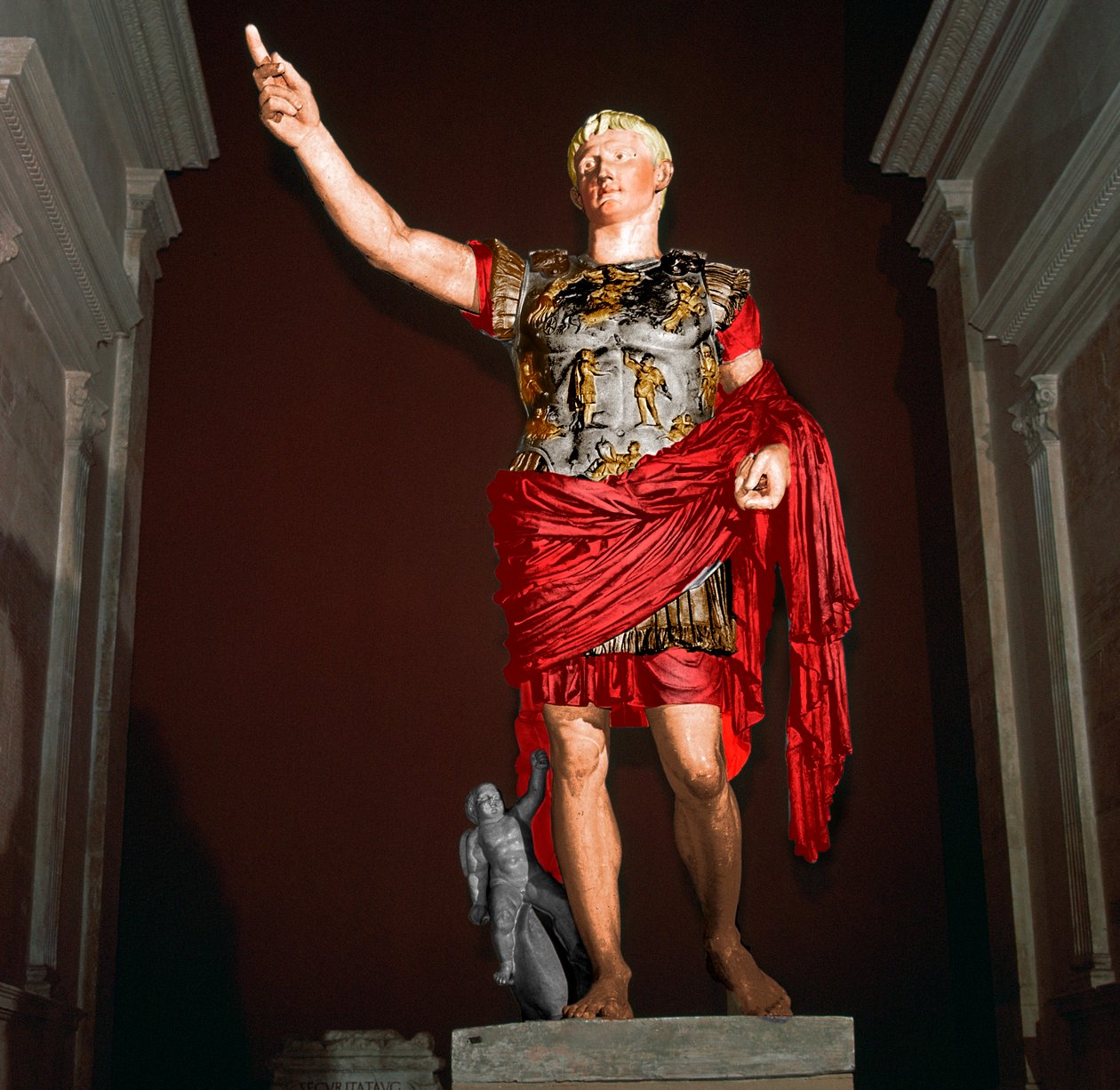 Estátua do imperador romano Augusto, século 1 aC de Unbekannt