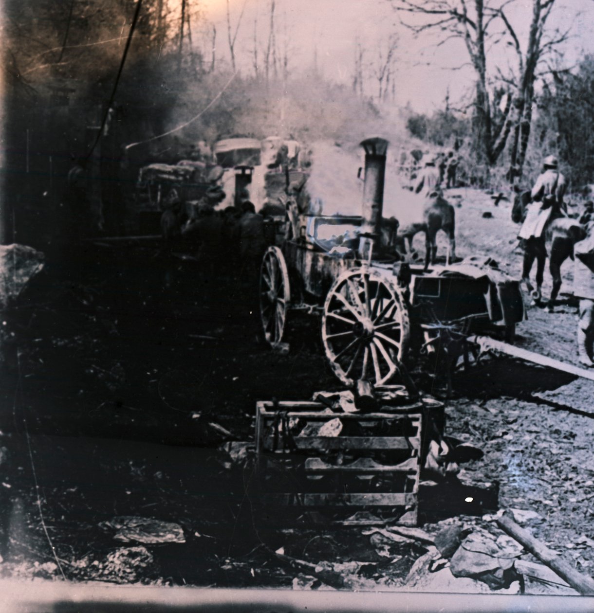 Locomotiva a vapor, c1914-c1918 de Unbekannt