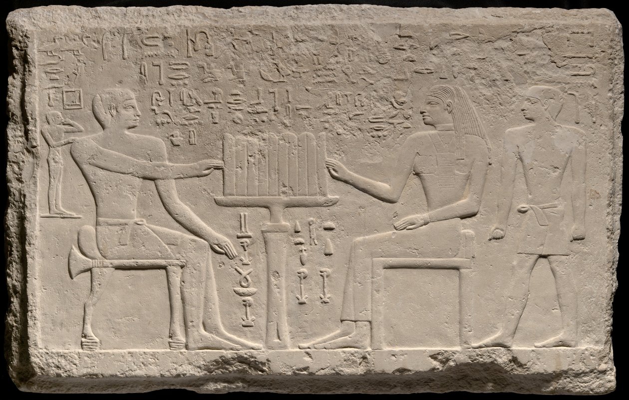 Estela de Thenti e Nefert, Egito, Reino Antigo, meados da Dinastia 4, cerca de 2566-2532 aC. de Unbekannt