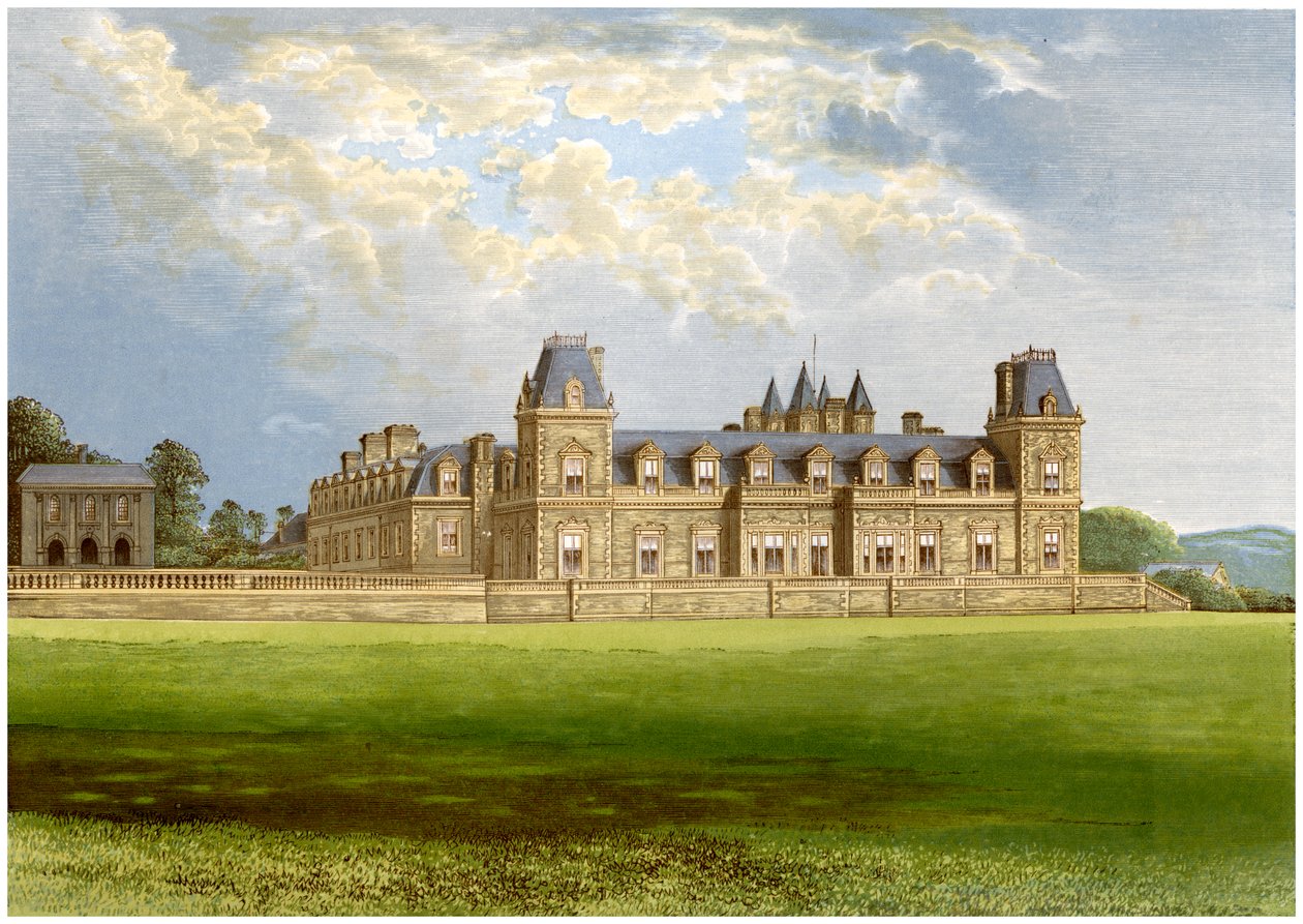 Stevenstone Park, Devon, casa da família Rolle, c1880 de Unbekannt