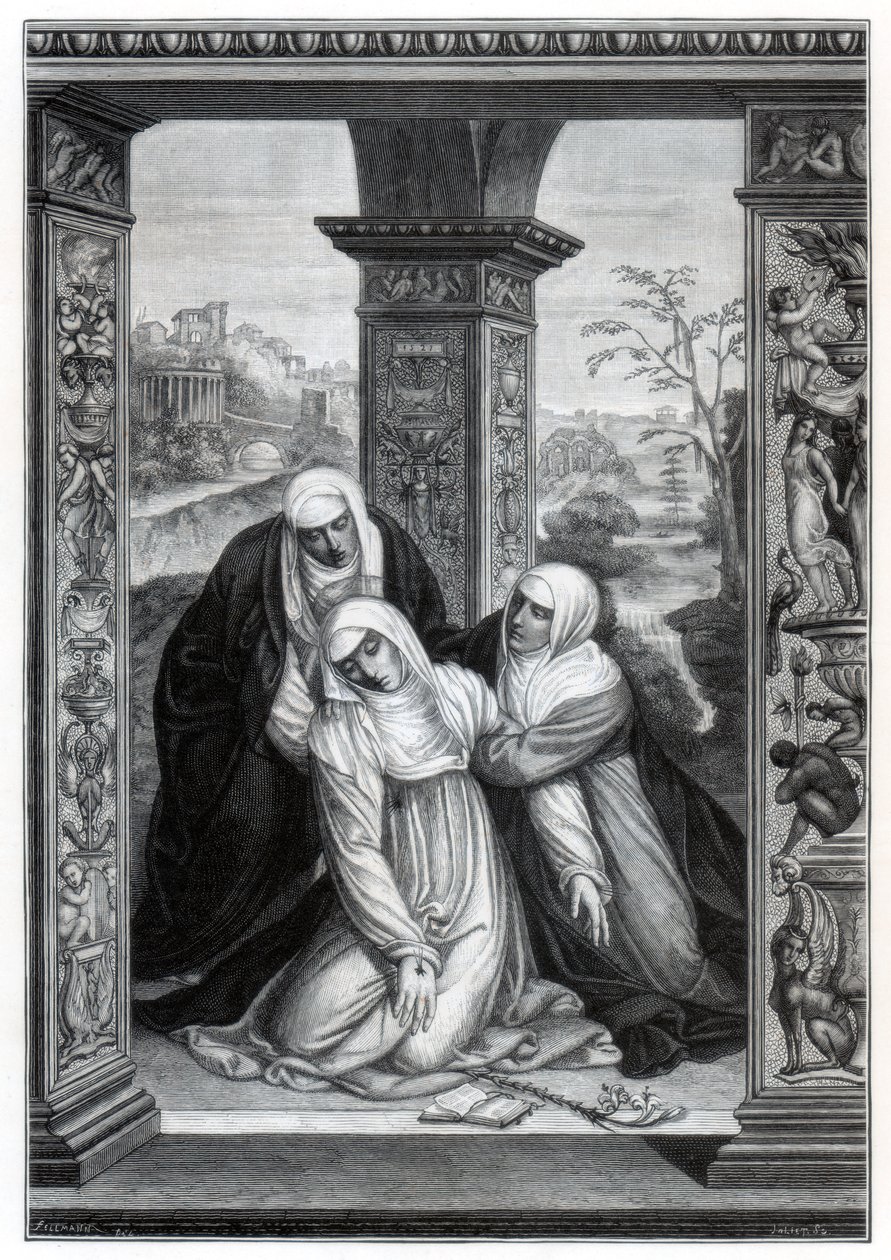 Estigmatização de Santa Catarina de Siena, 1870 de Unbekannt