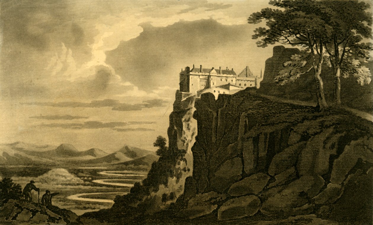 Castelo de Stirling & vale de Monteith, 1802. de Unbekannt