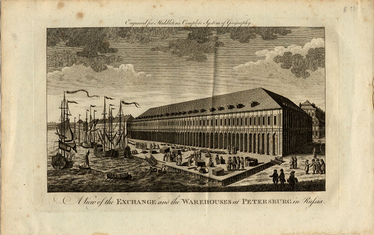 Bolsa de valores em São Petersburgo, 1778 de Unbekannt
