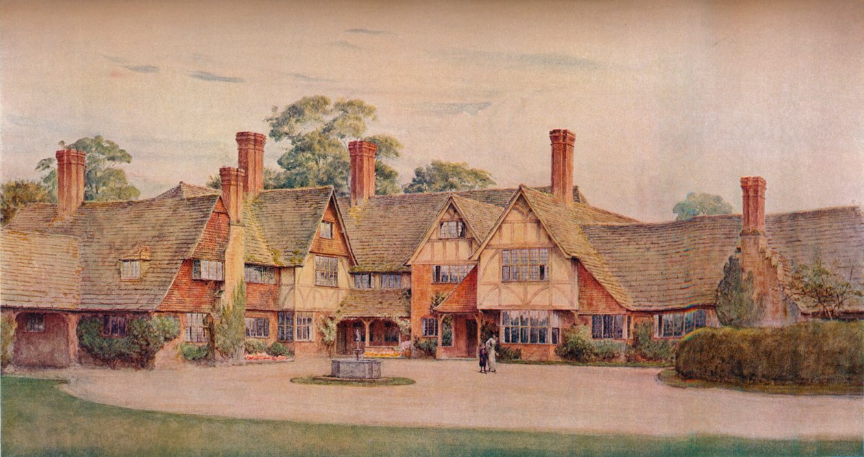 Stoke Barn, Fulmer, Bucks. Gerald Unsworth e Inigo Triggs, arquitetos, 1914 de Unbekannt