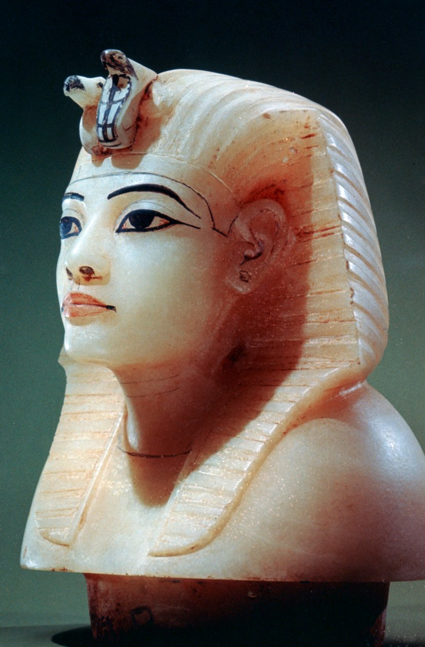 Rolha de uma das urnas canópicas da tumba de Tutankhamon, 18a dinastia de Unbekannt