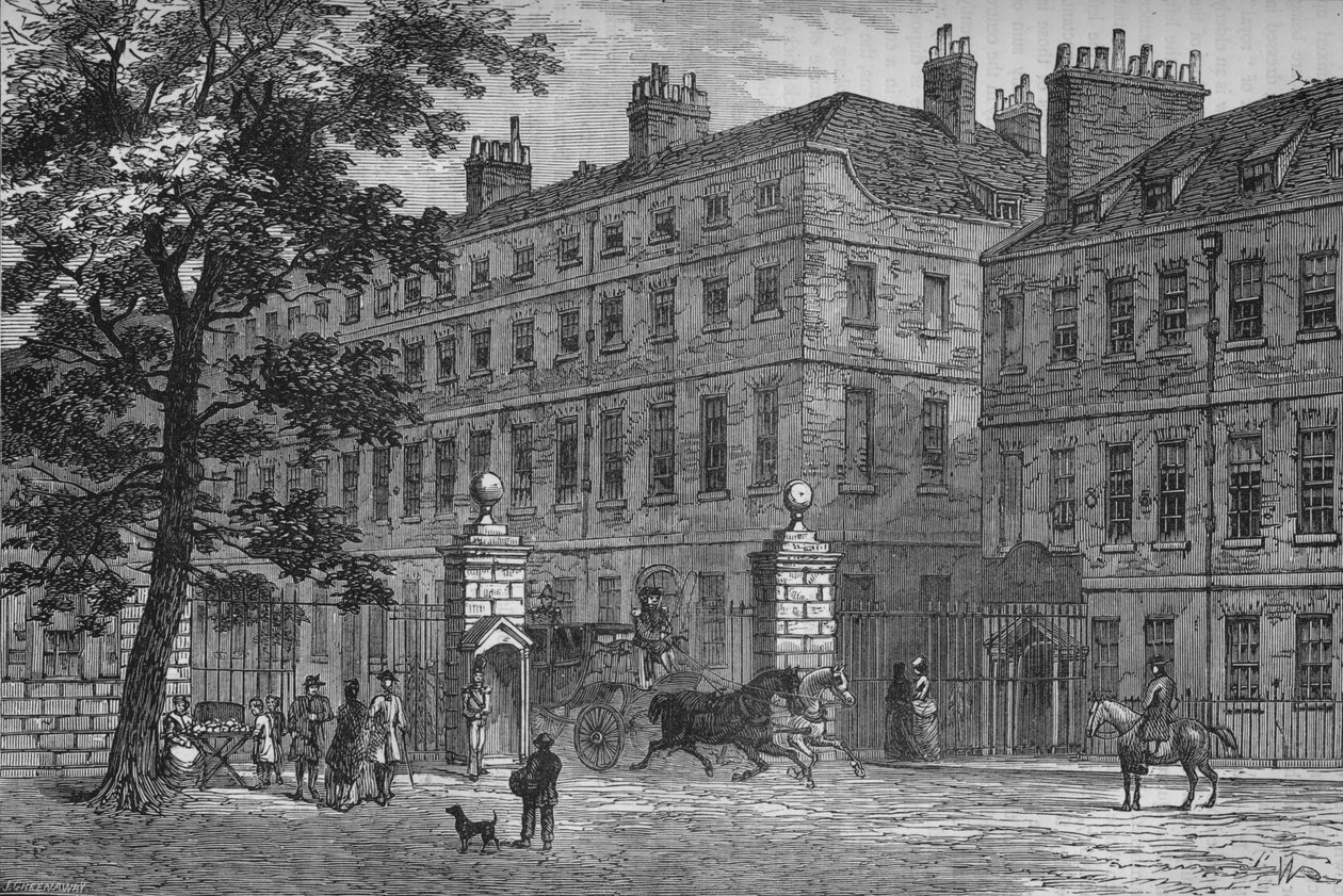 Storeys Gate, St Jamess Park, Westminster, Londres, c1820 1878 de Unbekannt