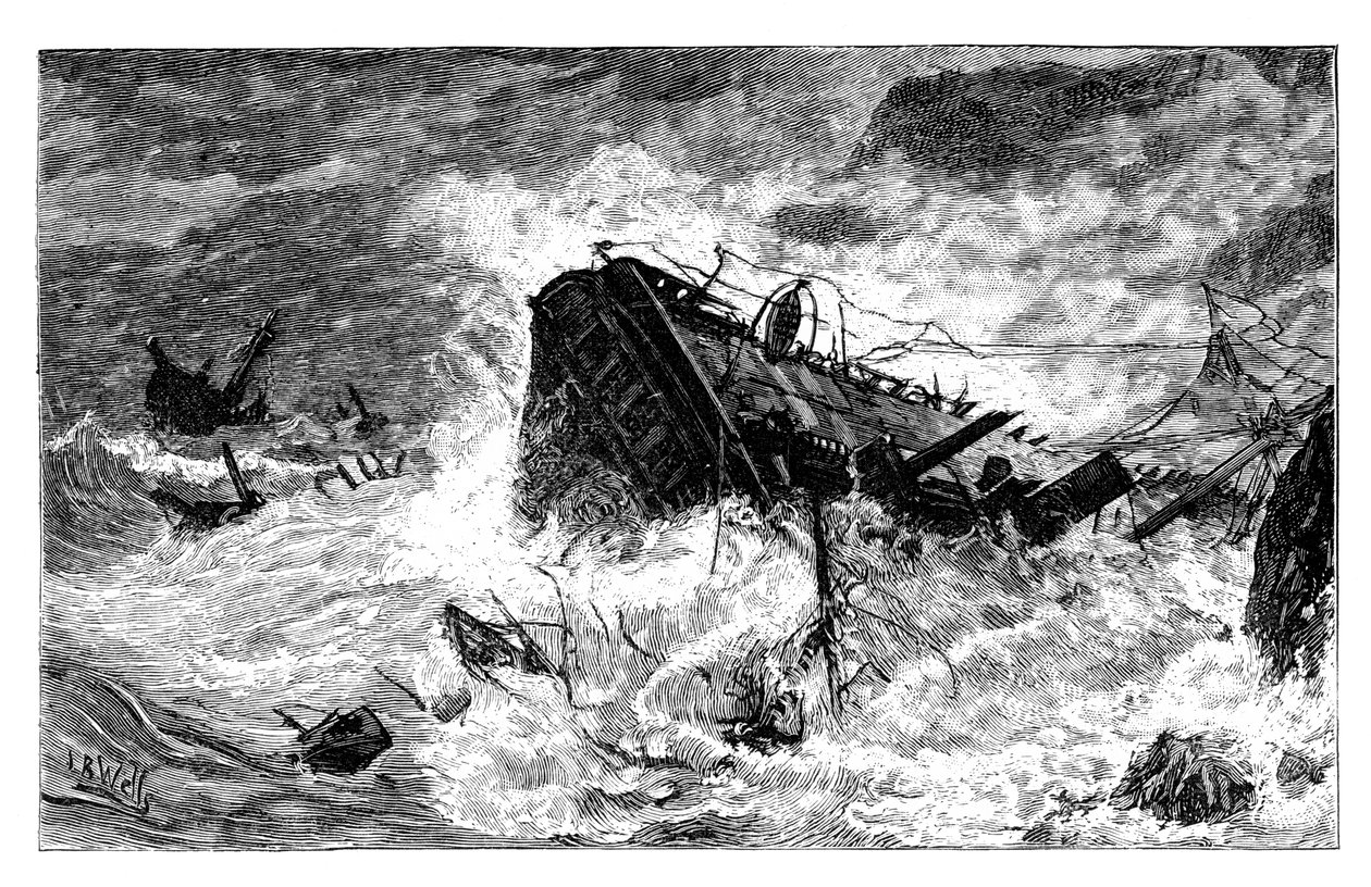 Tempestade, Balaclava, Ucrânia, c1888 de Unbekannt