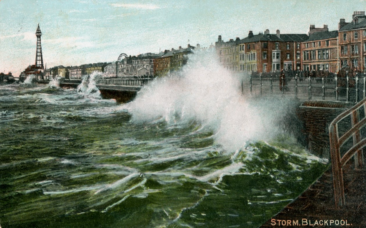 Tempestade, Blackpool, Lancashire, c1905 de Unbekannt