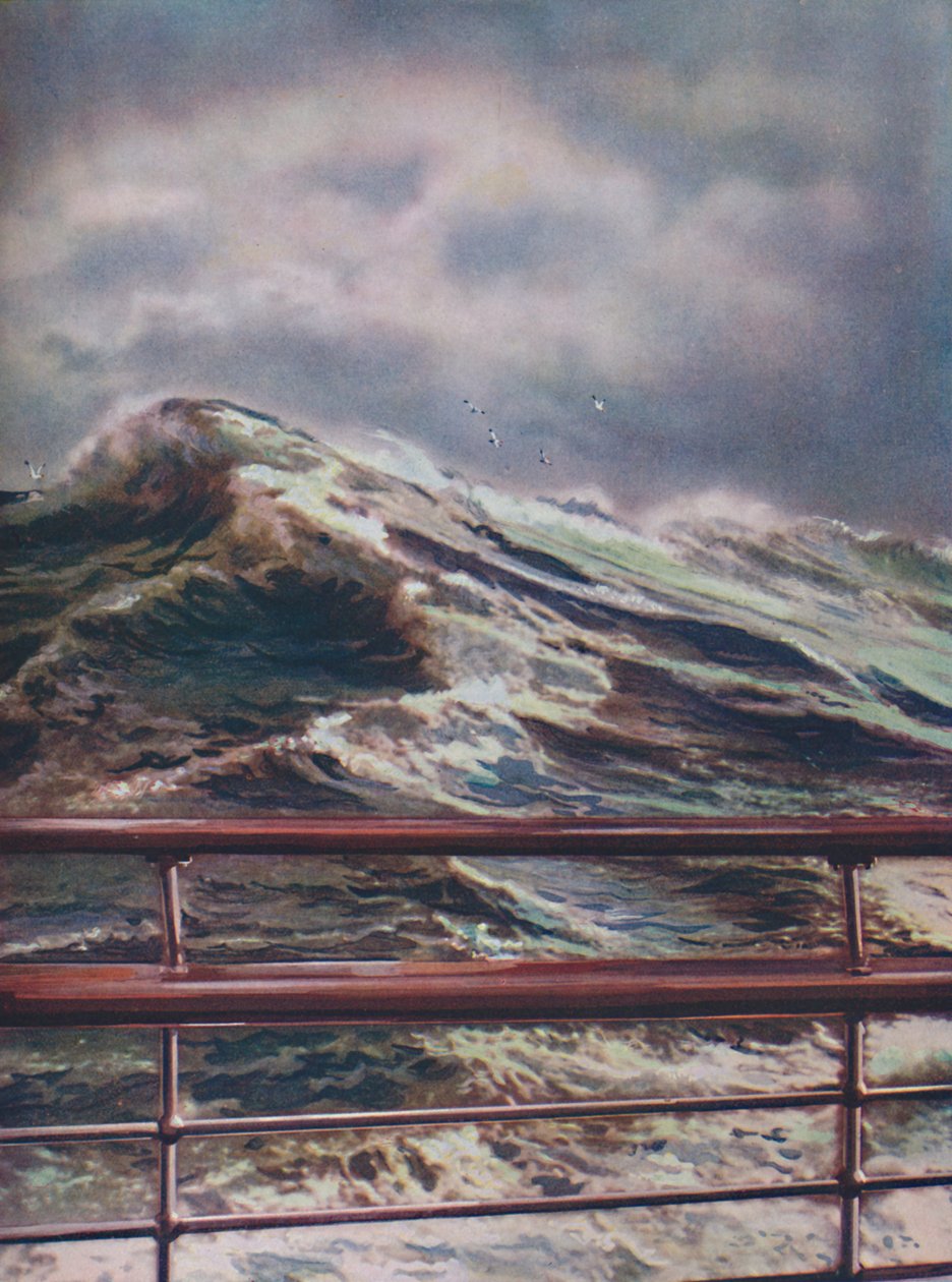 Mares tempestuosos do Oceano Atlântico, desde forro moderno, 1936 de Unbekannt