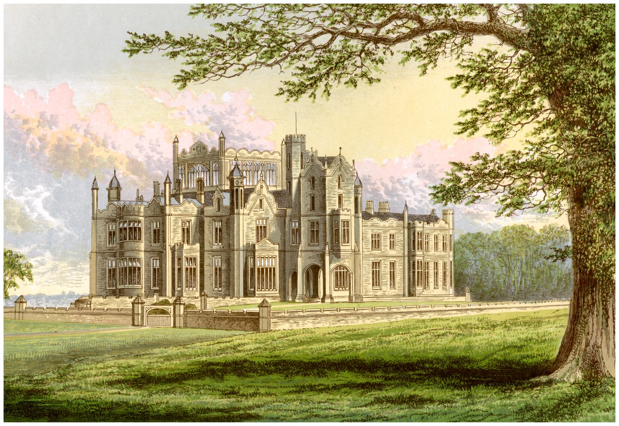 Stourton, Yorkshire, casa de Lord Stourton, c1880 de Unbekannt