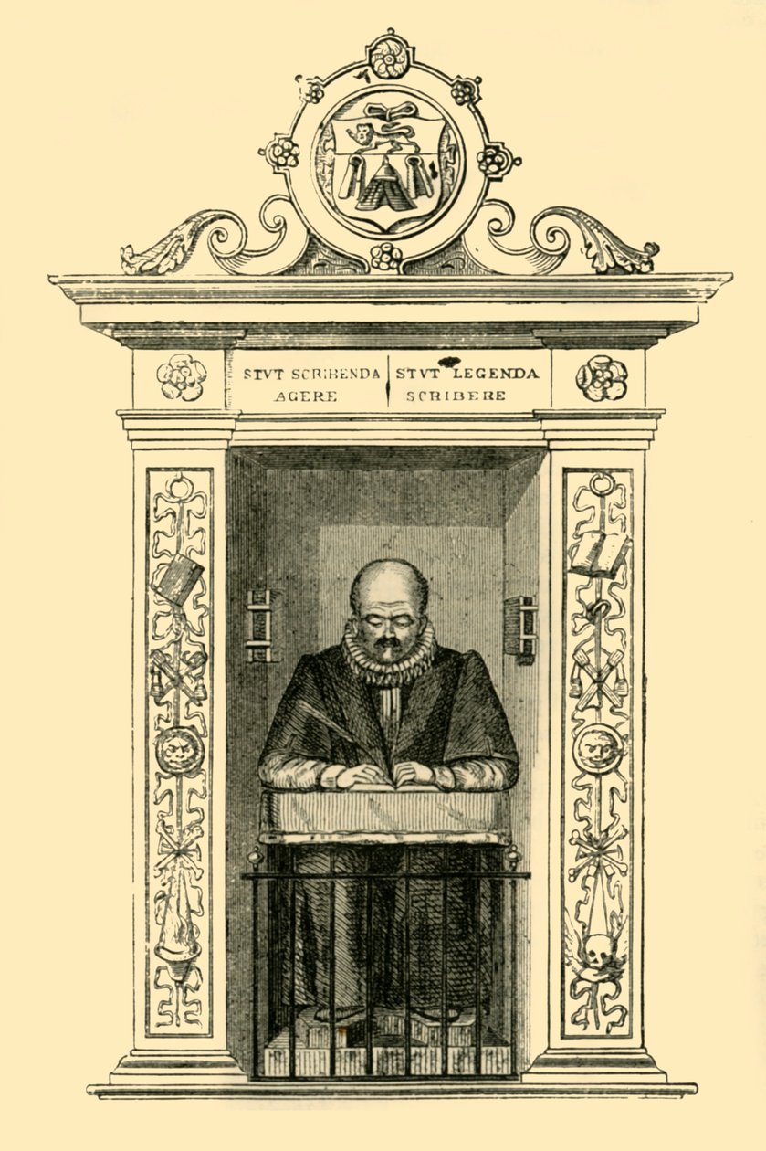 Stows Monument em St Andrew Undershaft, c1872. de Unbekannt