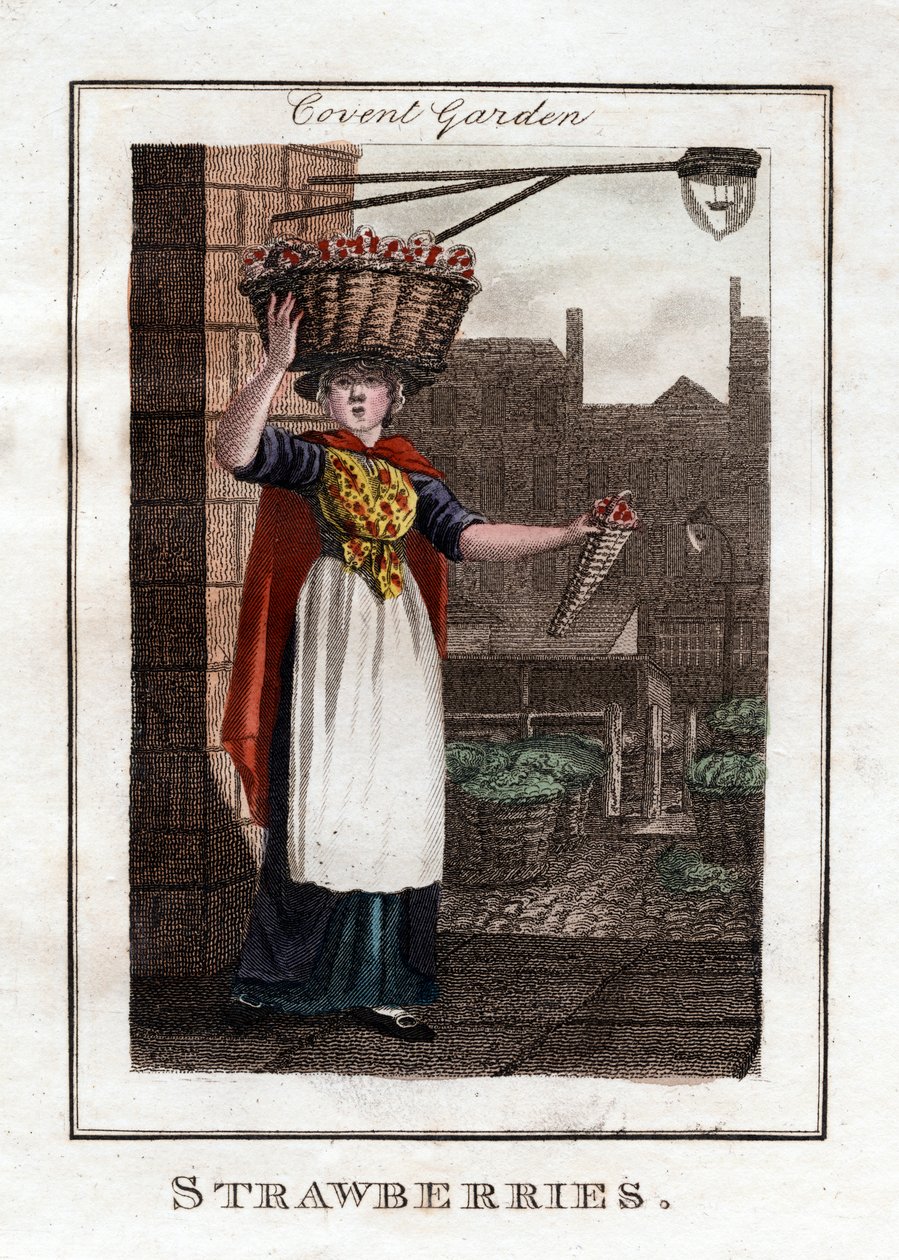 Morangos, Covent Garden, Londres, 1805 de Unbekannt