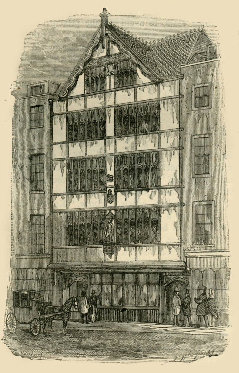 Rua da frente de Crosby Hall, c1872. de Unbekannt