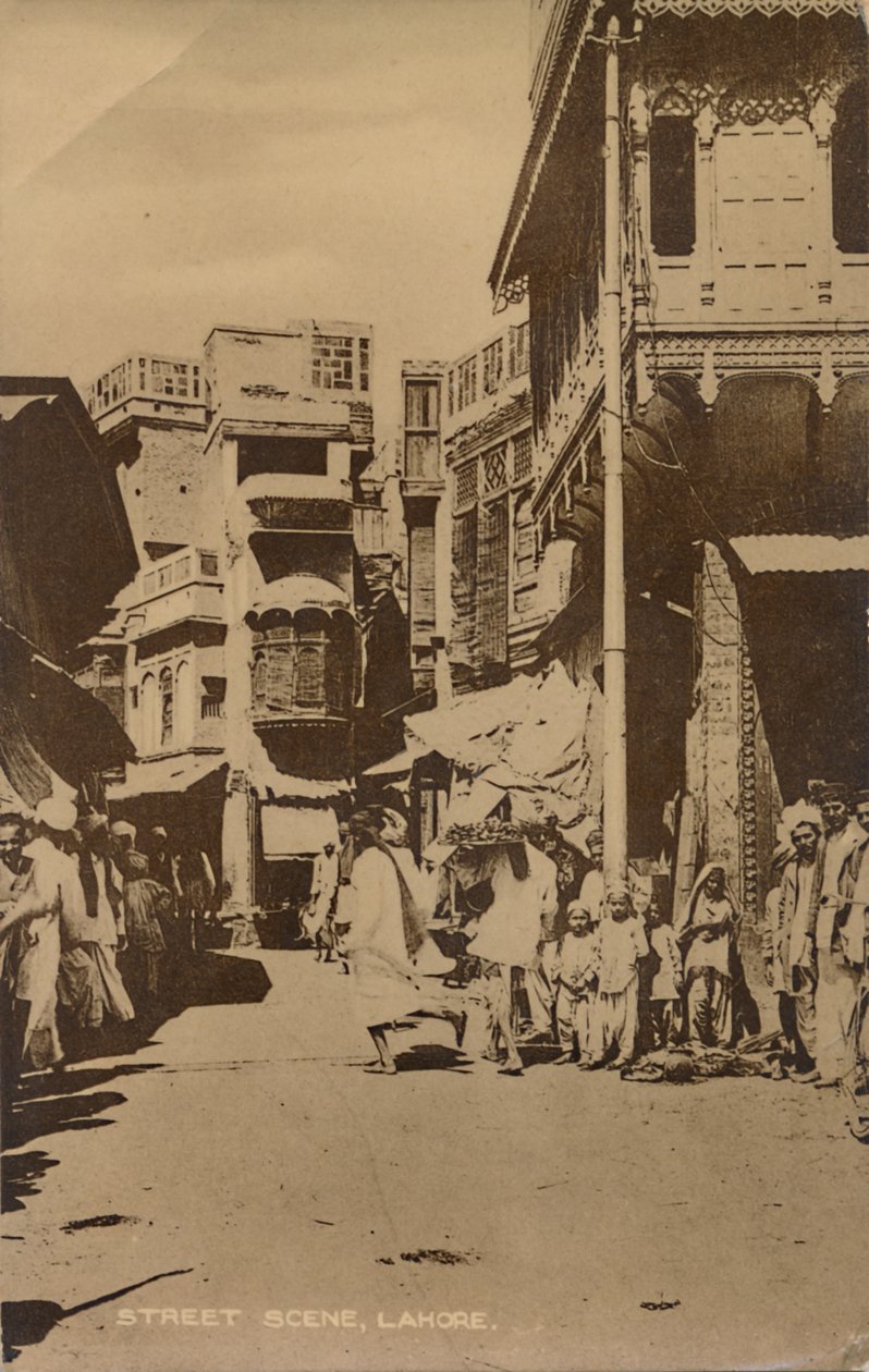 Cena de rua, Lahore,. de Unbekannt