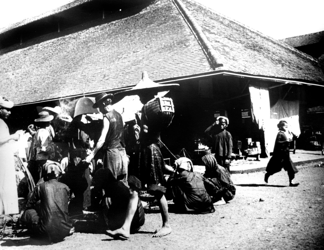 Cena de rua, Saigon, 1900 de Unbekannt