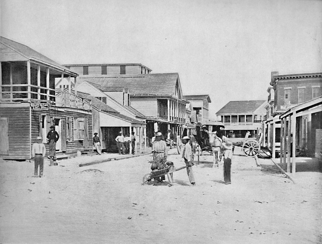 Rua em Key West, Flórida, c1897. de Unbekannt