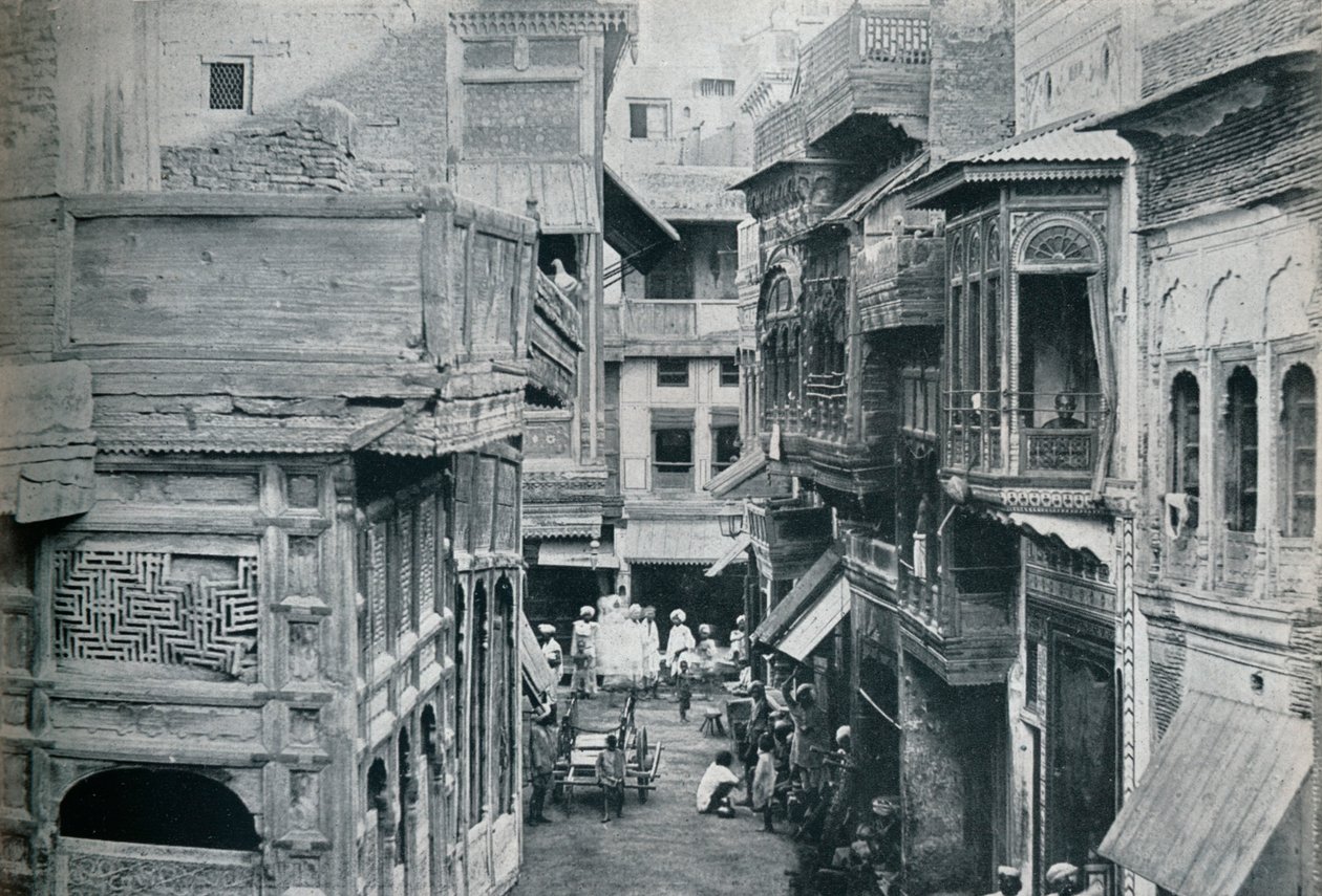 Rua em Lahore, capital do Panjab, c1942 de Unbekannt