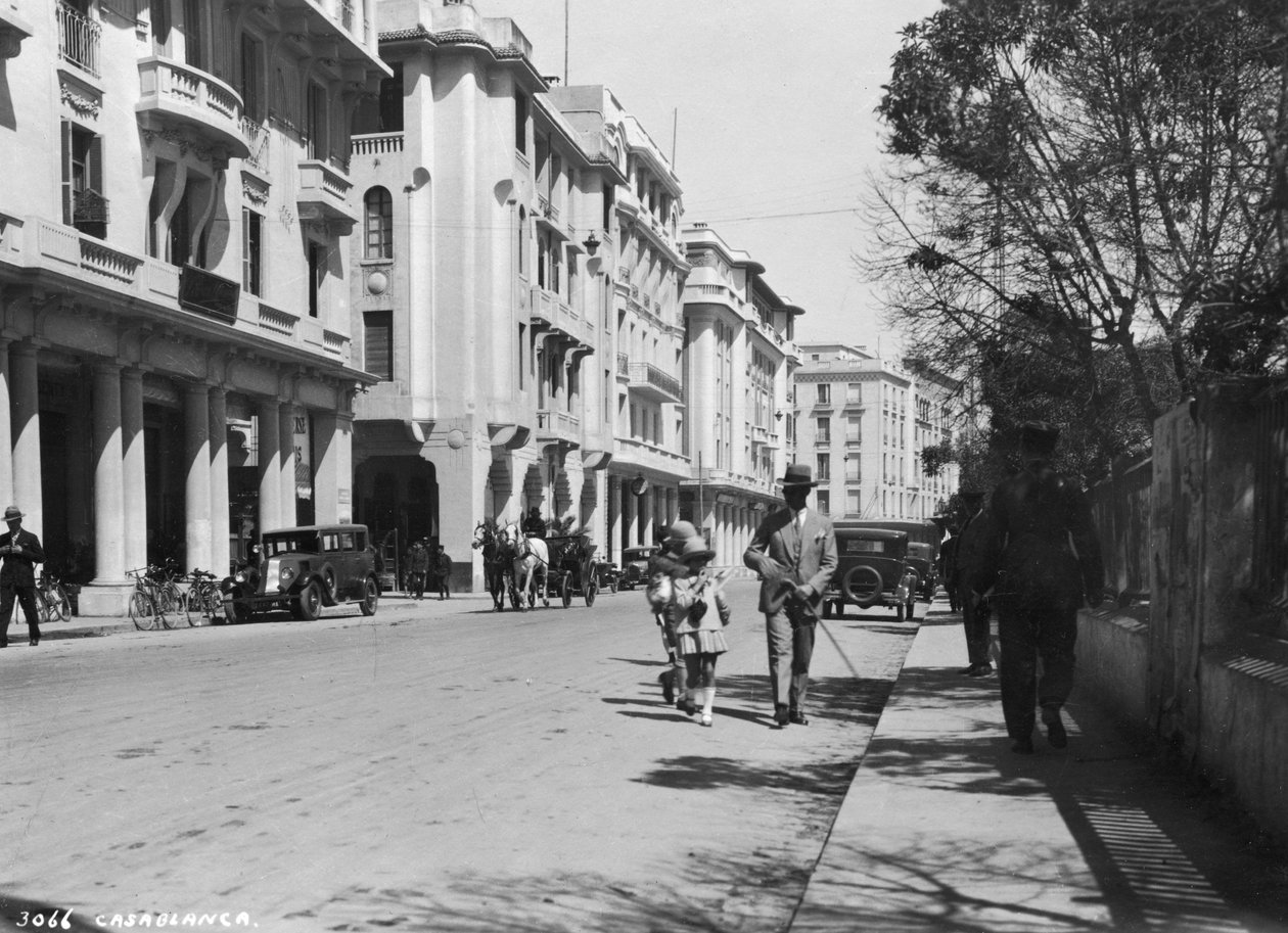 Cena de rua, Casablanca, Marrocos, c1920s-c1930s de Unbekannt