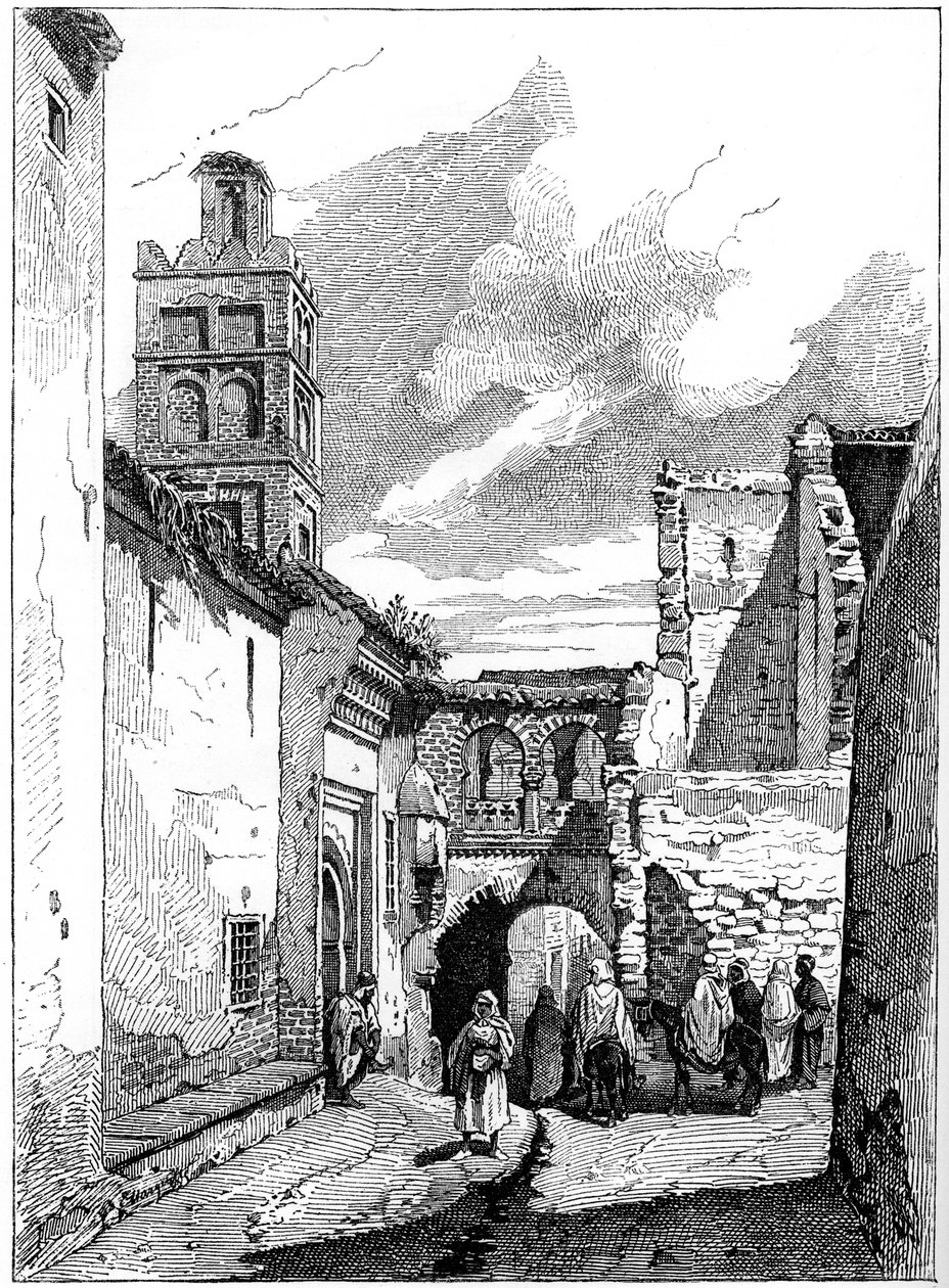 Street view em Tlemcen, Argélia, c1890 de Unbekannt
