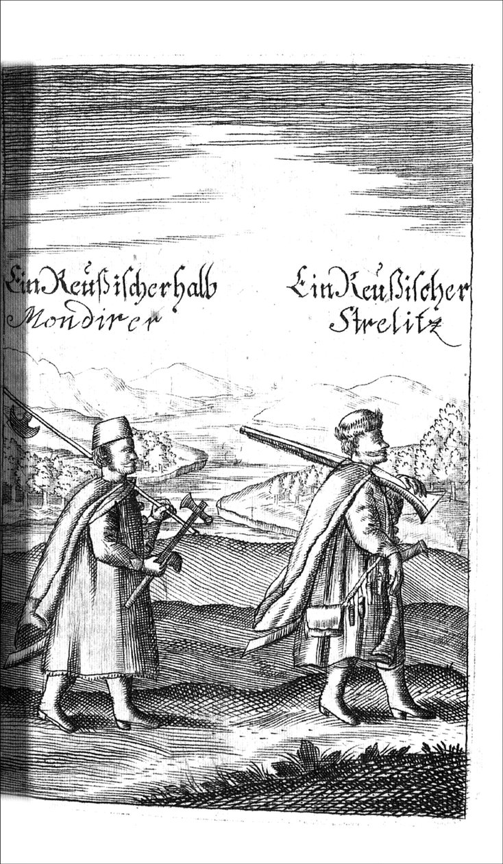 Streltsy de Georg Adam Schleissing Derer, ambos Czaaren em Reussland Iwan e Peter Alexewiz, 1693 de Unbekannt