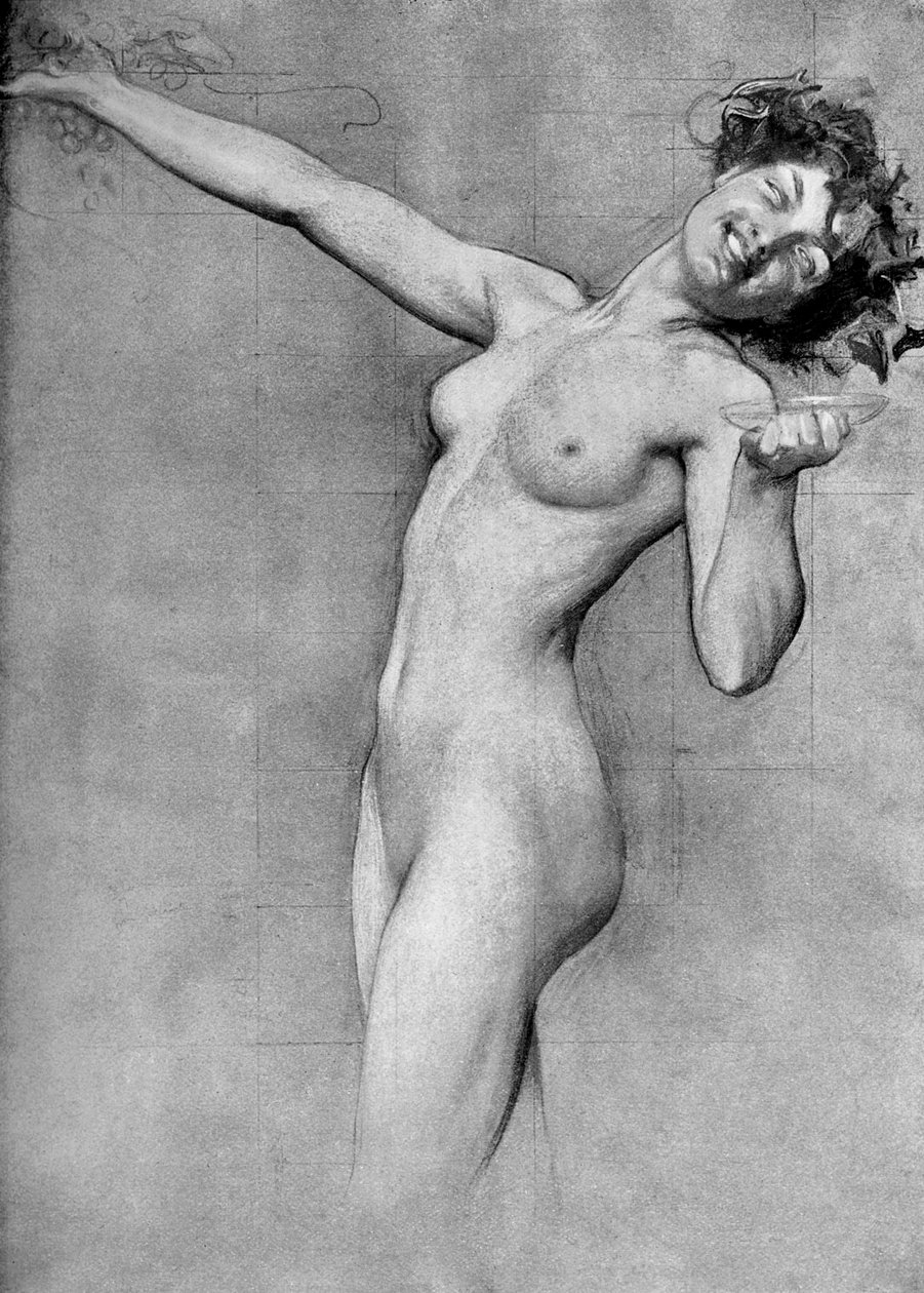Estudo para The Vintage Morn, de Herbert James Draper, 1899 de Unbekannt
