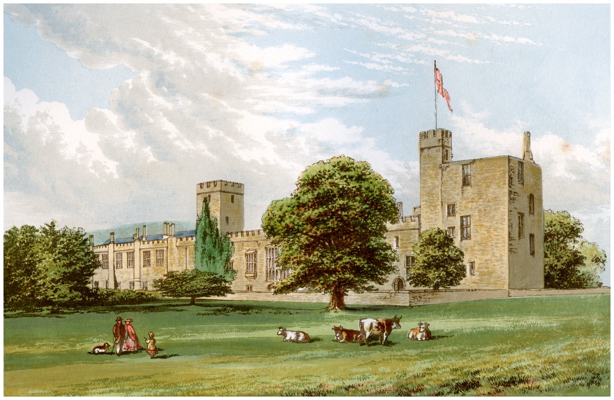 Sudeley Castle, Gloucestershire, casa da família Dent, c1880 de Unbekannt