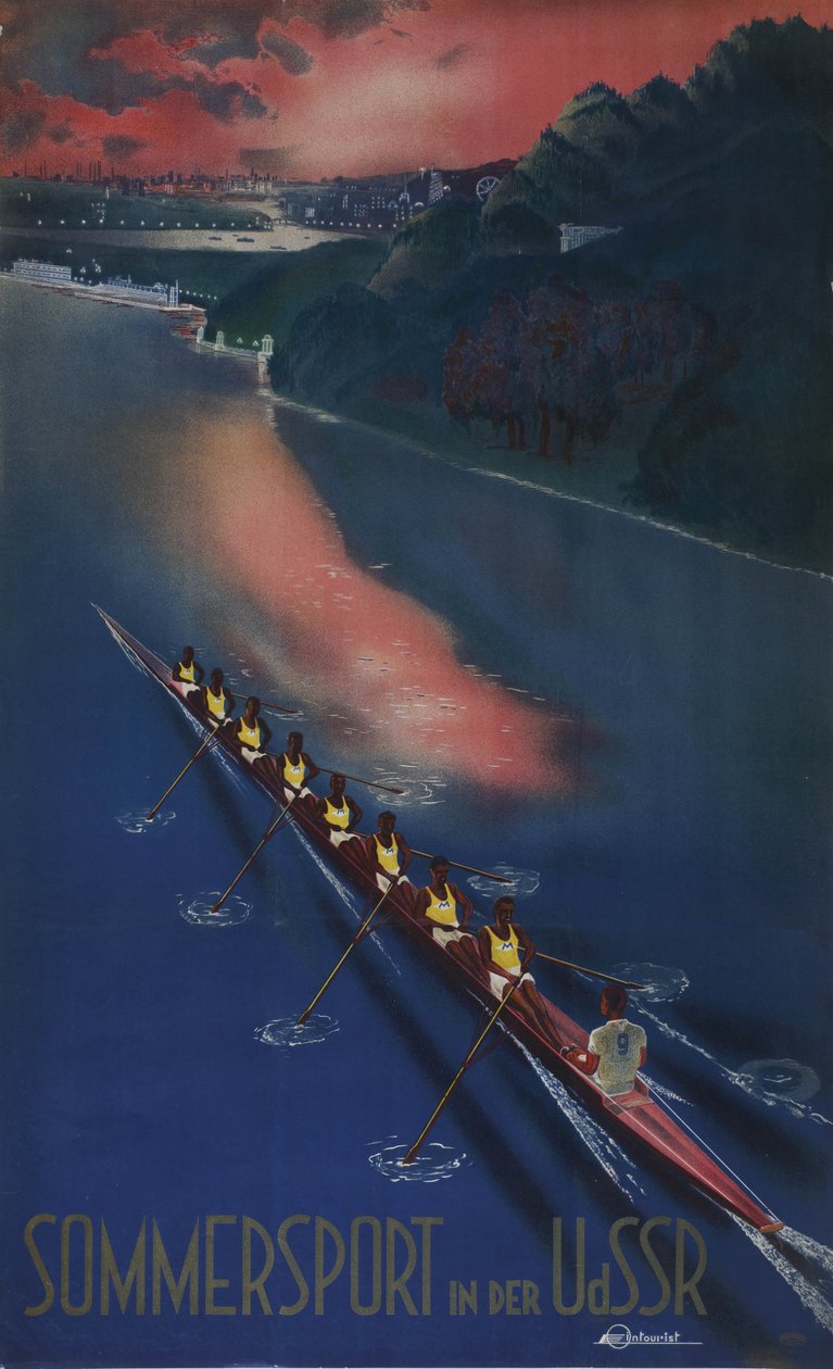 Esporte de verão na URSS Cartaz da empresa Intourist, 1939 de Unbekannt