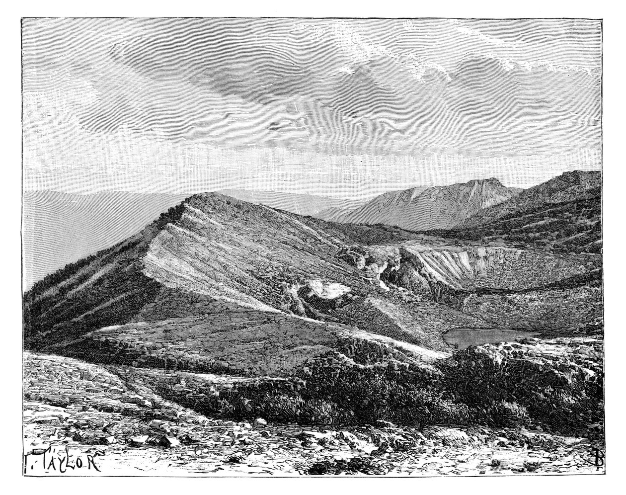 Cimeira do Monte Irazu, Costa Rica, c1890 de Unbekannt