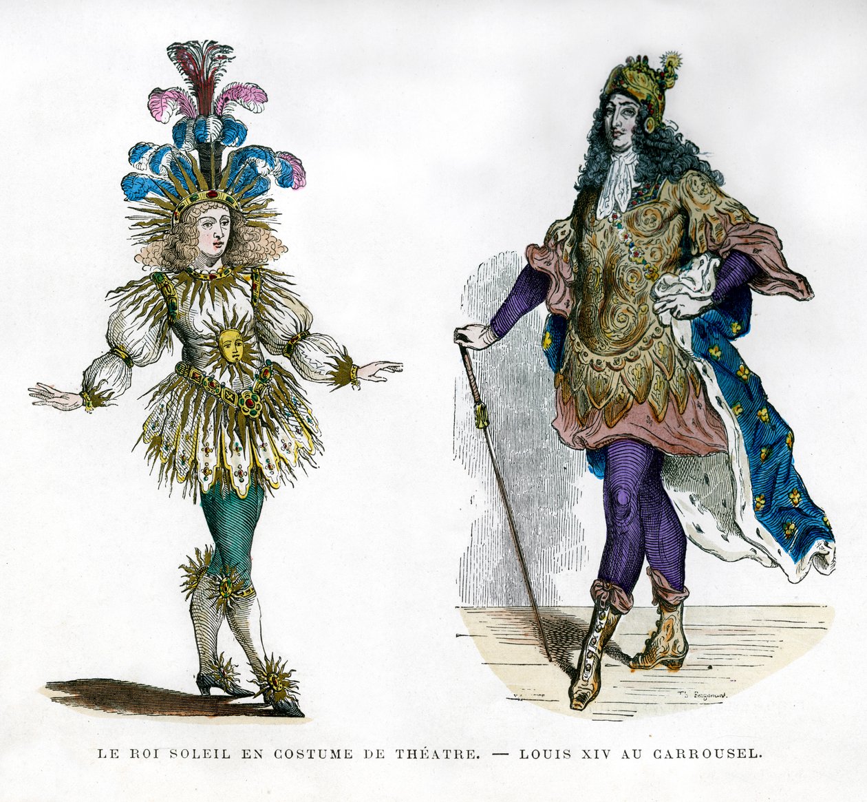 Roupa de teatro Rei Sol e Rei Luís XIV da França, 1882-1884 de Unbekannt