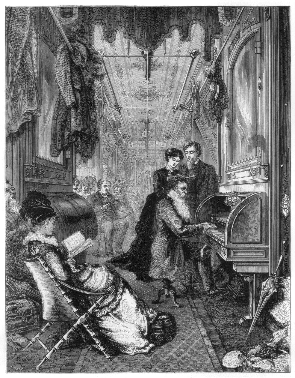 Domingo na Union Pacific Railway, EUA, 1875 de Unbekannt