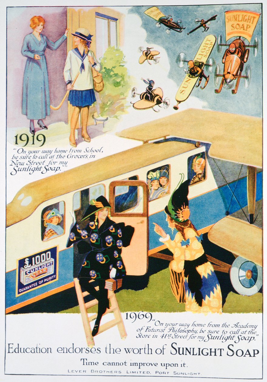 Anúncio de sabão solar, 1919 de Unbekannt
