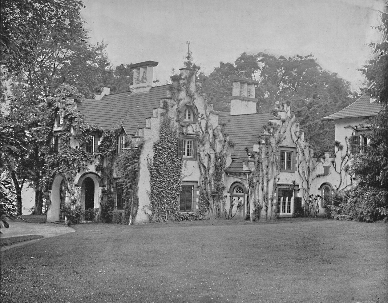Sunnyside, casa de Washington Irving, perto de Tarrytown, Nova York, c1897. de Unbekannt