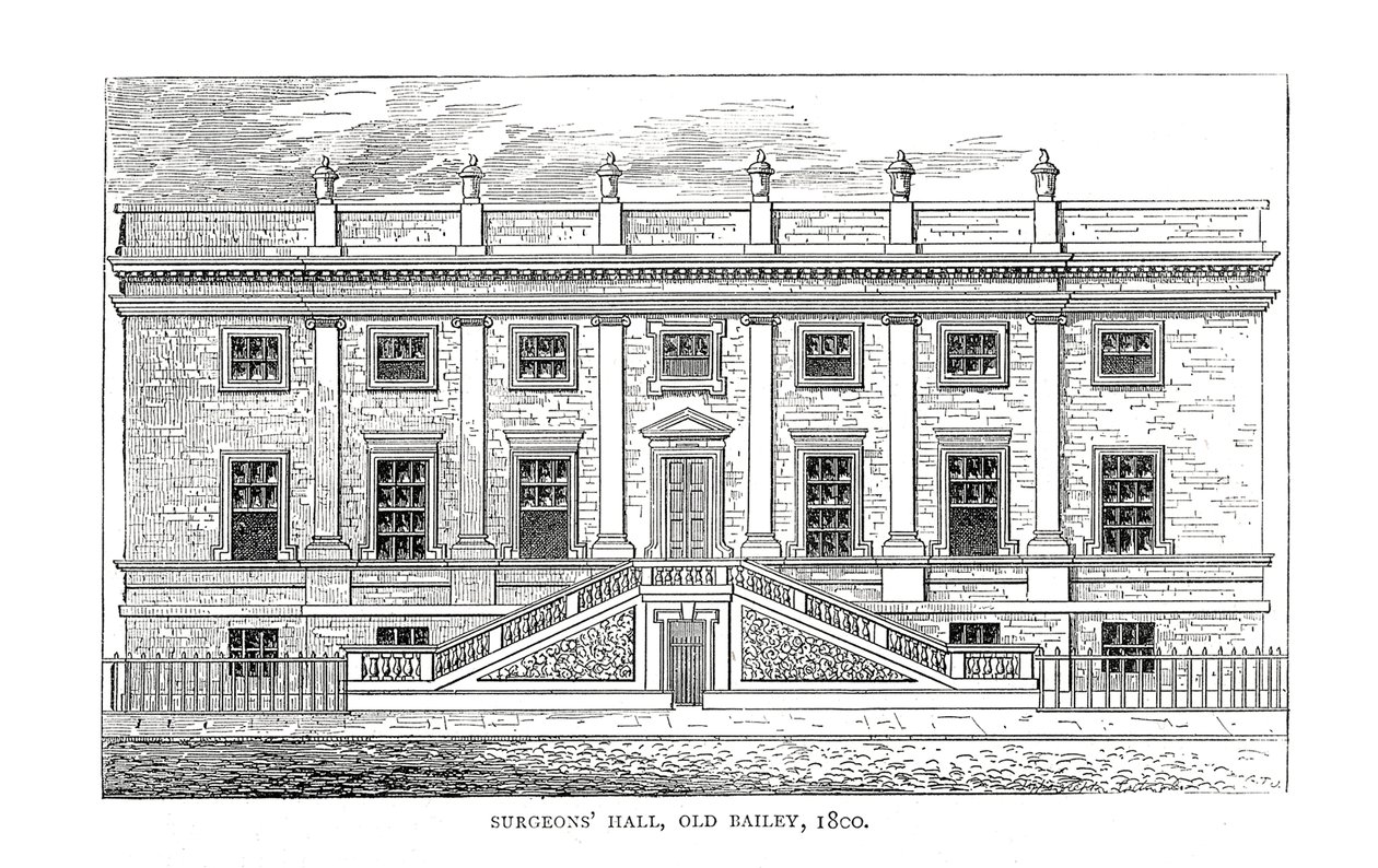 Cirurgiões Hall, Old Bailey, 1800 de Unbekannt
