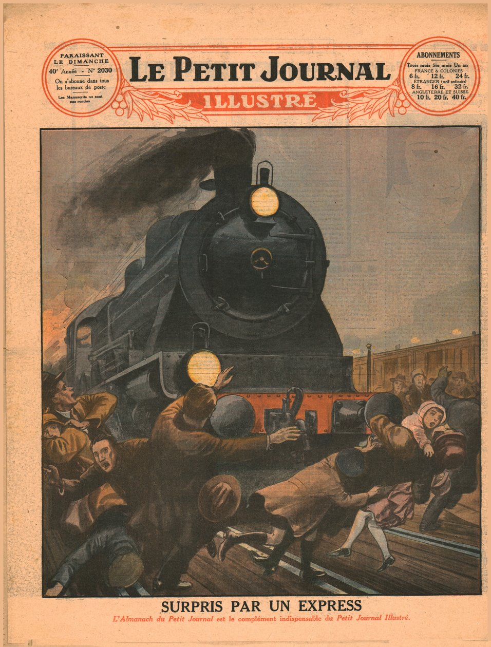 Surpreendido por um expresso, 1929. de Unbekannt
