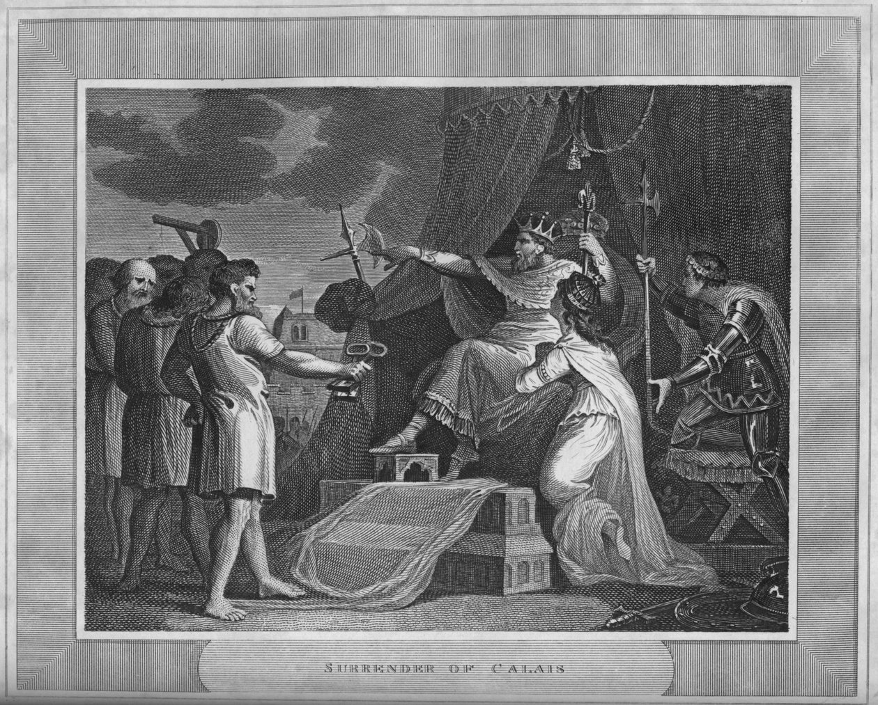 Rendição de Calais, 1838 de Unbekannt