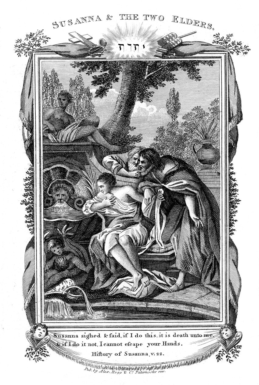 Susanna e os Dois Anciãos, c1804 de Unbekannt