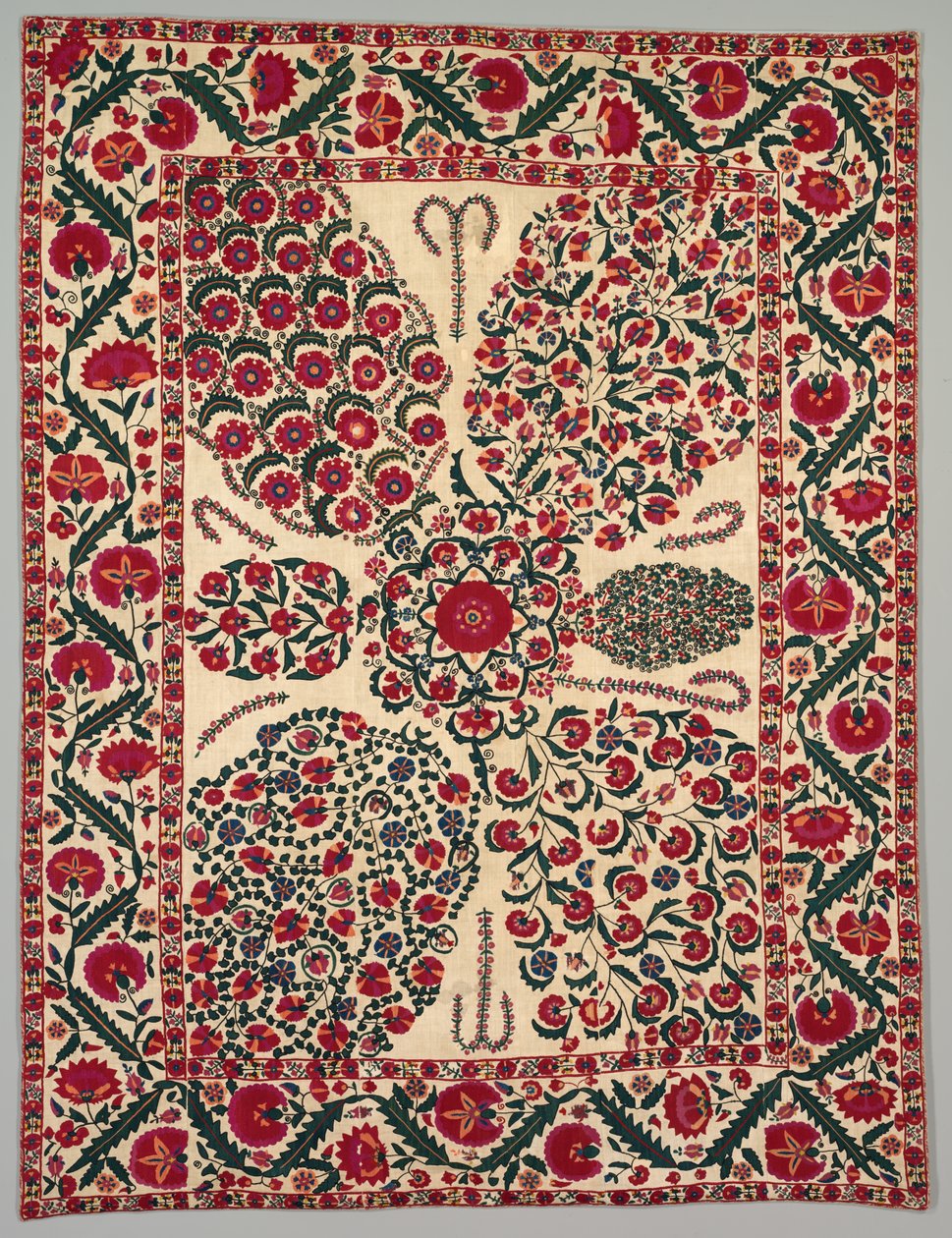 Suzani com sprays florais, 1800-1850. de Unbekannt