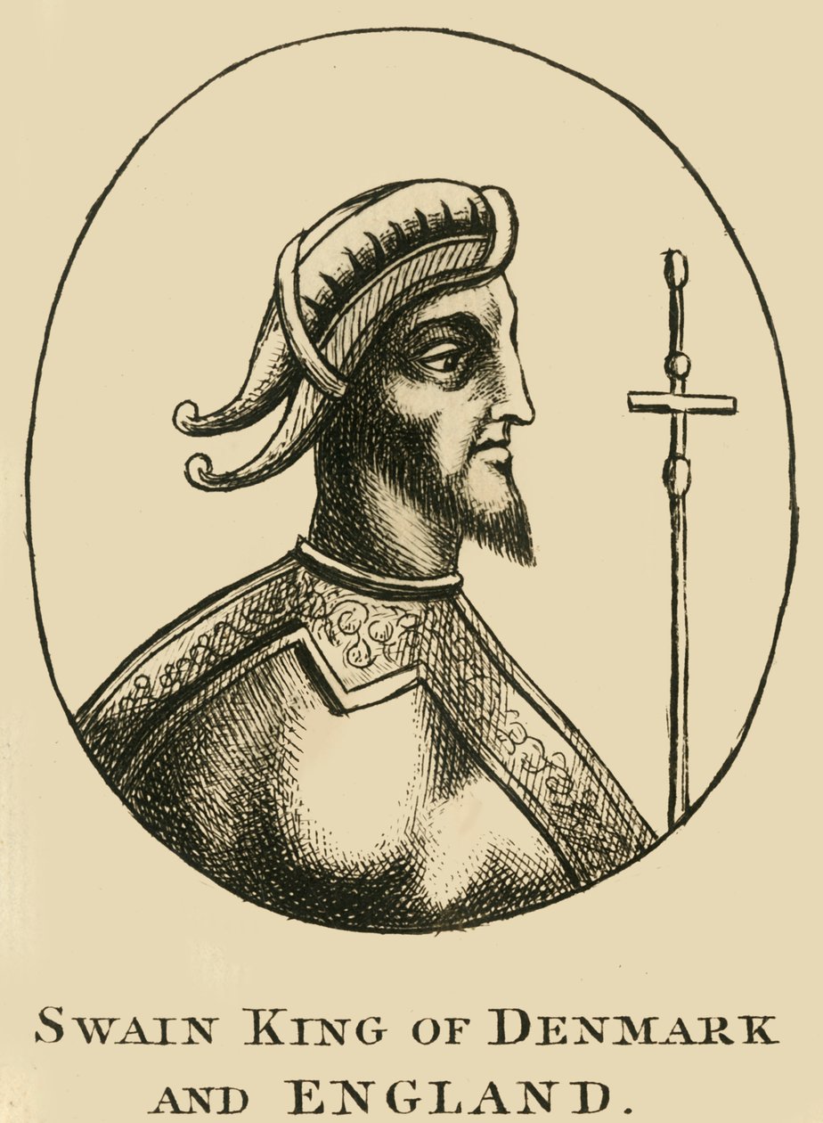 Rei Swain da Dinamarca e Inglaterra, século XVIII. de Unbekannt