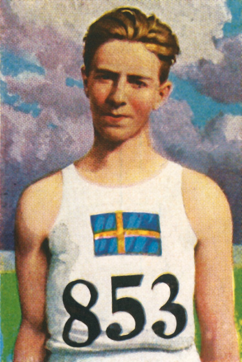 Erik Lundquist, lançador de dardo sueco, 1928. de Unbekannt