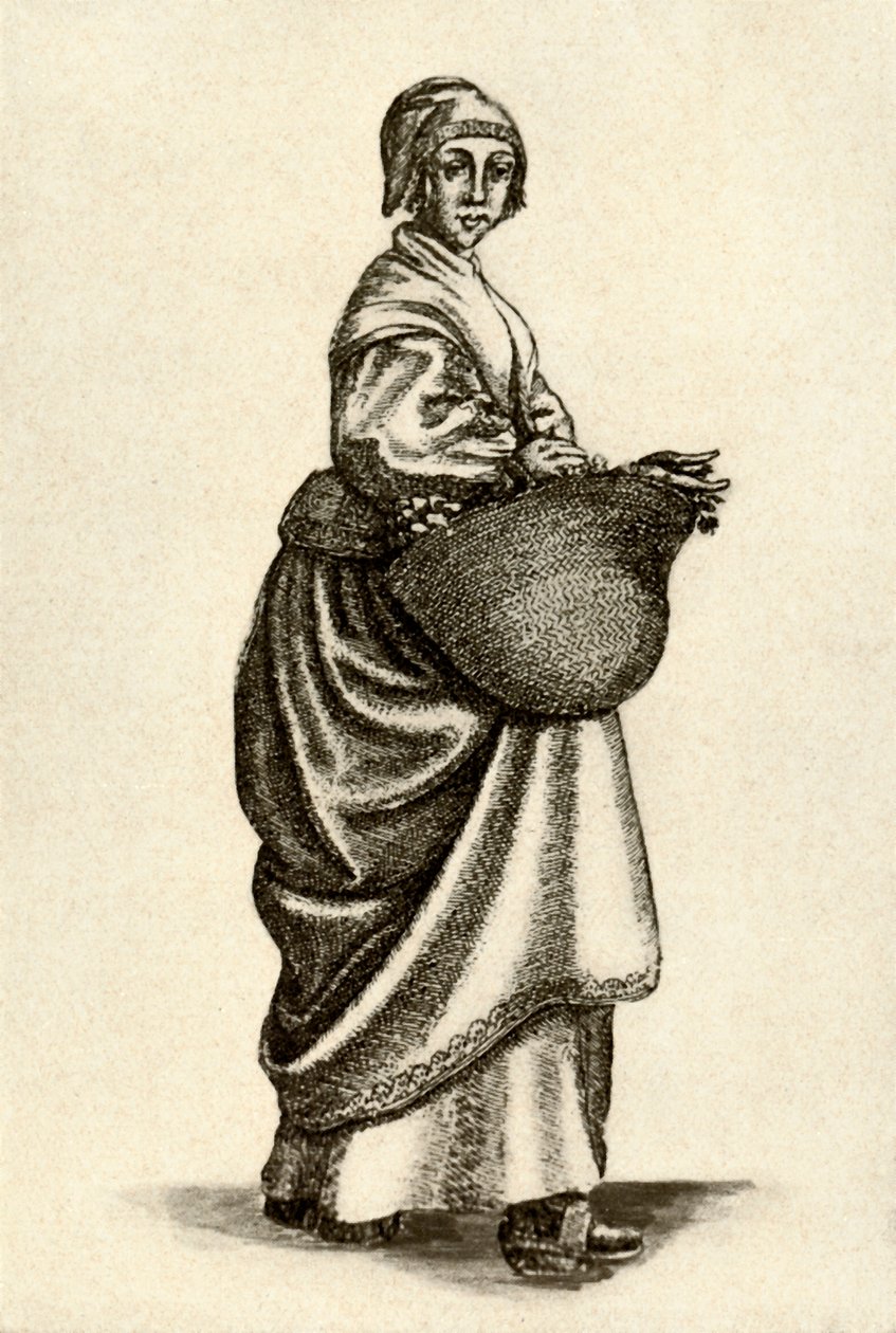 Mulher sueca de tamancos, 1640, 1937. de Unbekannt