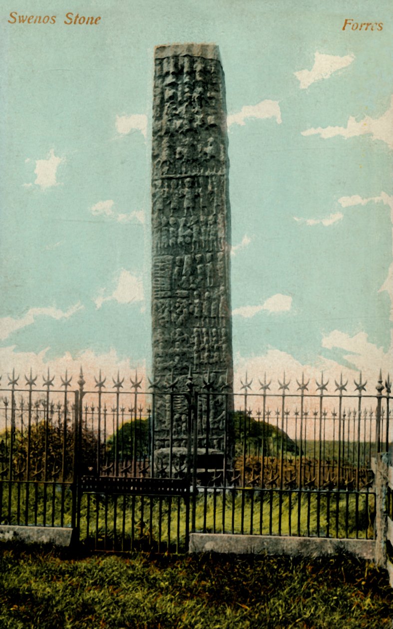 Pedra de Swenos - Forres, finais do século XIX e início do século XX. de Unbekannt