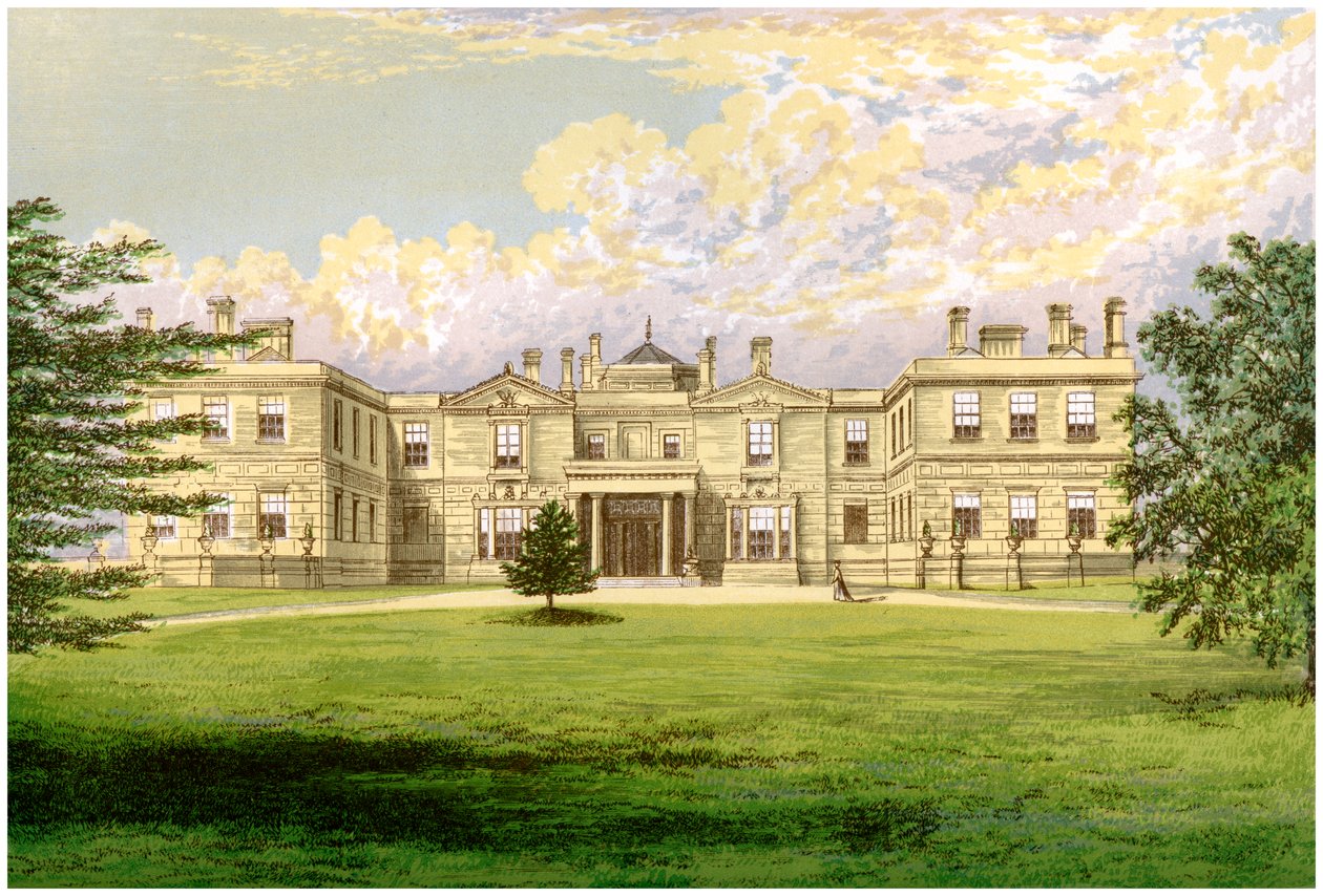 Swithland Hall, Leicestershire, casa do conde de Lanesborough, c1880 de Unbekannt