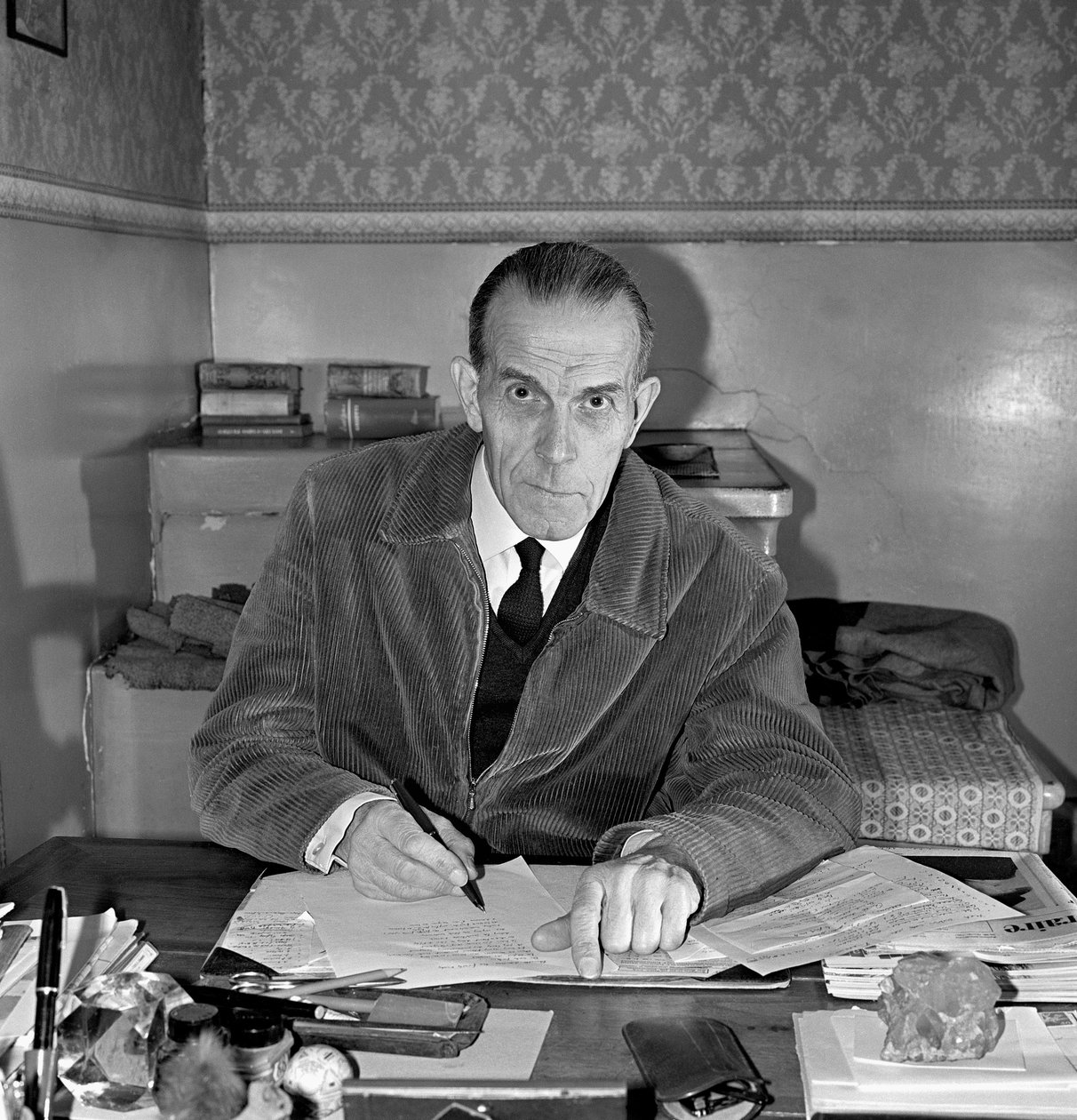 Suíça Gustave Literatura em voz alta (foto a p/b) de Unbekannt